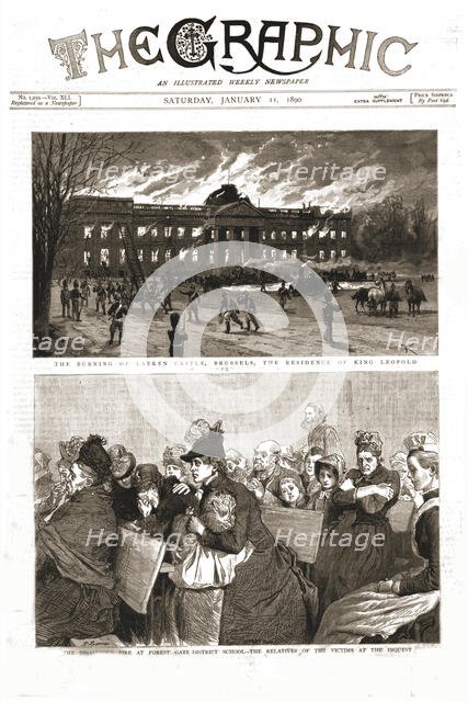 ''The Graphic, Front Cover Saturday January 11. 1890',1890. Creator: Charles Edwin Fripp.