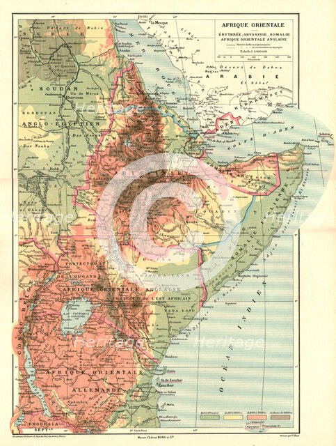 ''Afrique Orientale; Le Nord-Est Africain', 1914. Creator: Unknown.