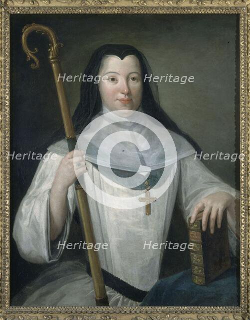 Portrait of an Abbess (of the House of Bourbon?), between 1701 and 1800. Creator: Unknown.