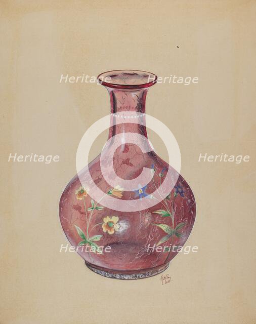 Water Carafe, 1937. Creator: Ralph Atkinson.