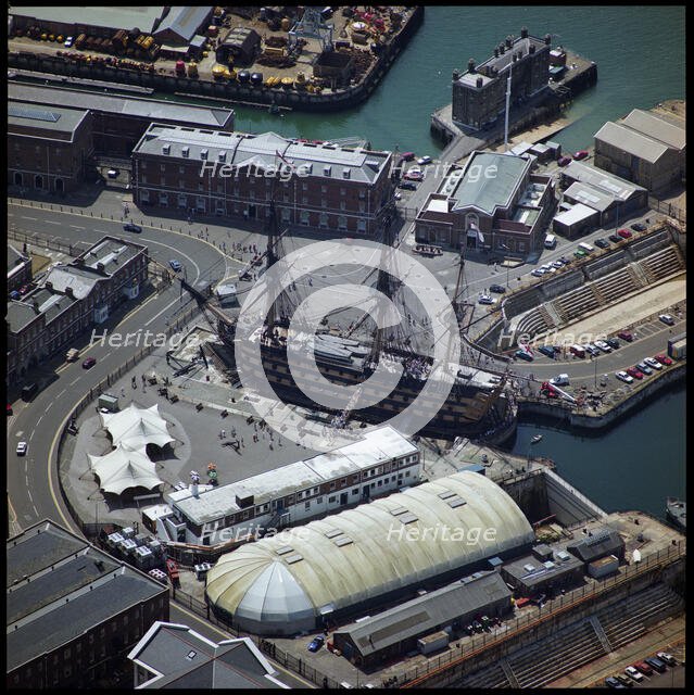 HMS Victory, Portsmouth  Historic Dockyard, Portsmouth,  1995. Creator: Aerofilms.
