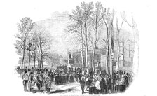 Departure of the funeral procession, on Tuesday, December 1844. Creator: Unknown.