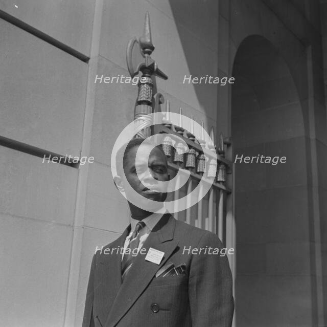 International student assembly, Washington, D.C, 1942. Creator: Gordon Parks.