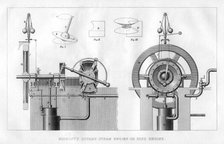 Bishopp's rotary steam engine or disc engine, 1866. Artist: Unknown