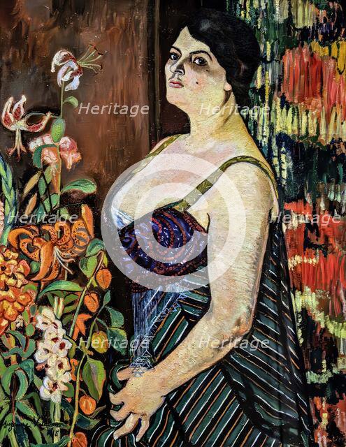 Portrait of Mauricia Coquiot, 1915. Creator: Valadon, Suzanne (1865-1938).