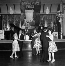 Lyons Maid Drinka Winta Pinta promotional dance, Mexborough, South Yorkshire, 1960.  Artist: Michael Walters.