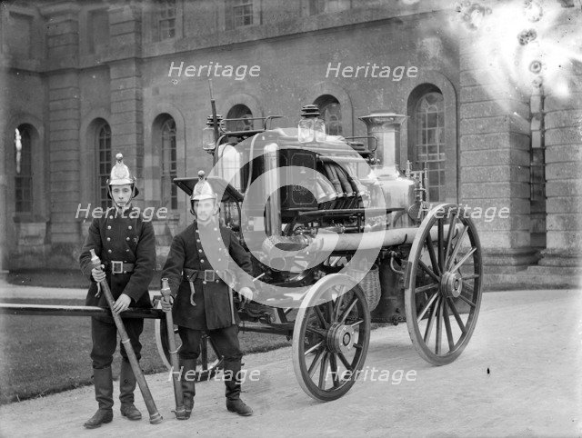 Fire brigade rally at Blenheim Palace, Oxfordshire, c1860-c1922. Artist: Henry Taunt