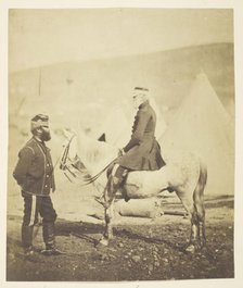 Sir Jas. York Scarlett (1799-1880), General, led Charge of Heavy Brigade, Balaclava (left)...Crimea, Creator: Roger Fenton.