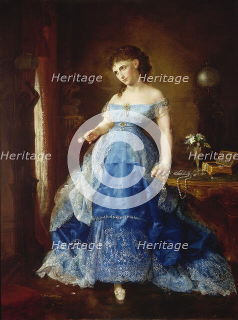 We Both Must Fade (Mrs. Fithian), 1869. Creator: Lilly Martin Spencer.