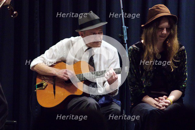 Jean-Marie Fagon and Louisa Jones, Watermill Jazz Club, Dorking, Surrey, August 2015. Artist: Brian O'Connor.