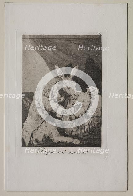 Caprichos: Of What Ill Will He Die?, c. 1798. Creator: Francisco de Goya (Spanish, 1746-1828).