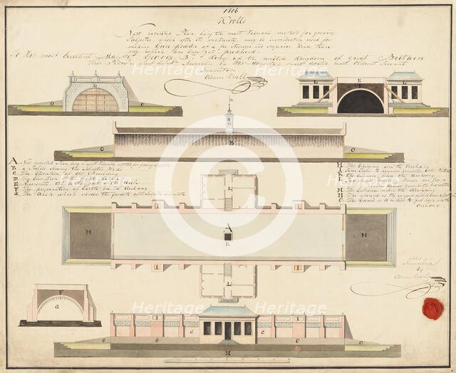 Buildings and plant for producing saltpetre, 1806. Creator: Adam Kroll.