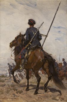 A Cossack, 1882. Creator: Jozef Chelmonski.