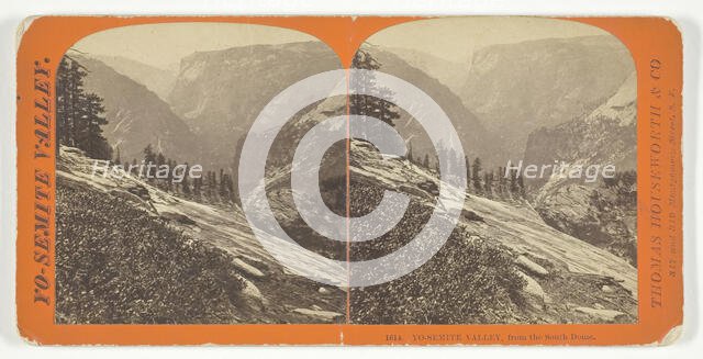 Yo-semite Valley, from the South Dome, c. 1868. Creator: Lawrence & Houseworth.