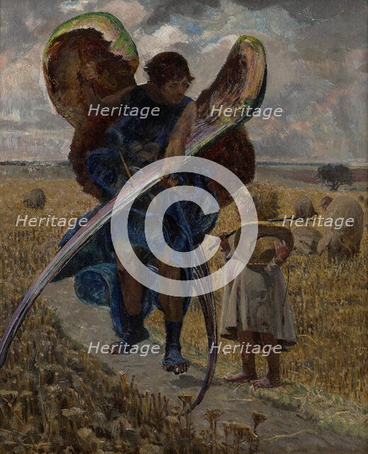 Following the Angel-Triptych (Central Part), 1901. Creator: Jacek Malczewski.