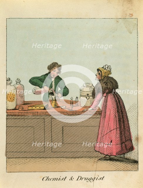 'Chemist & Druggist', 1818. Artist: John Harris
