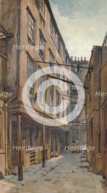 'Golden Buildings, Strand', Westminster, London, c1880 (1926). Artist: John Crowther.