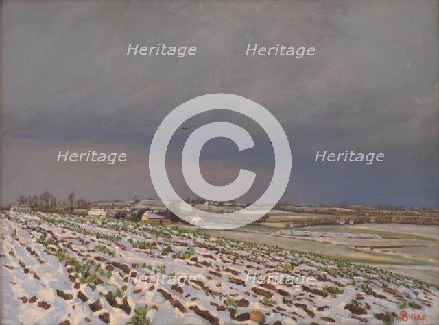 Early Snow, 1905. Creator: Fritz Syberg.