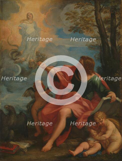 Saint John the Evangelist on Patmos, c.1680-c.1720. Creator: Circle of Carlo Maratta.