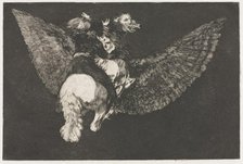 The Proverbs: Flying Folly, 1864. Creator: Francisco de Goya (Spanish, 1746-1828).