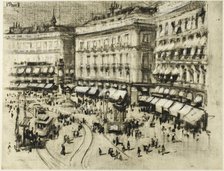 Summer Day in Madrid, c. 1903. Creator: Joseph J Pennell.