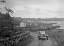 Kitty Brunell driving a MG 18/80 4-seater tourer, 1930s. Artist: Bill Brunell.