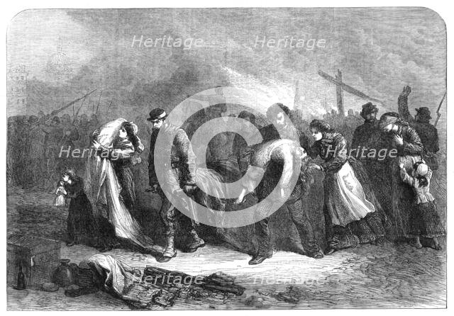 The Burning of Paris: saved from the fire, 1871. Creator: Unknown.