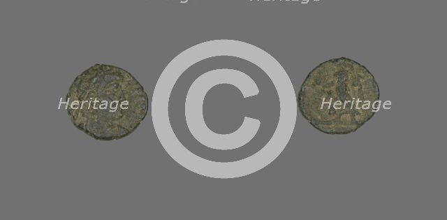 Coin Depicting a Bust, (301-400 ?). Creator: Unknown.