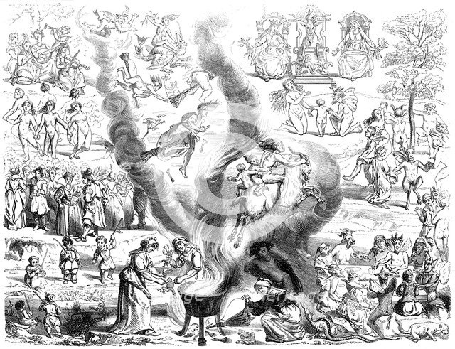 The Sabbath, 16th century (1849).Artist: A Bisson