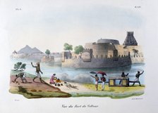 'The Fort of Vellour (Vellore)', India, 1828. Artist: Marlet et Cie