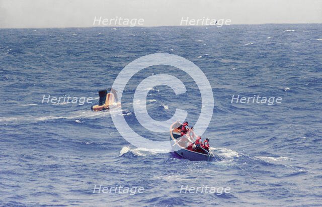 Cooper and Faith 7 recovery, 1963. Creator: NASA.