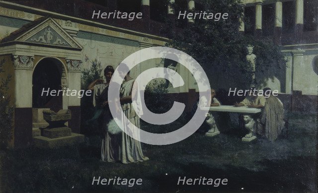 Sun's last rays in the Atrium, 1896. Artist: Bakalowicz, Stepan Vladislavovich (1857-1947)