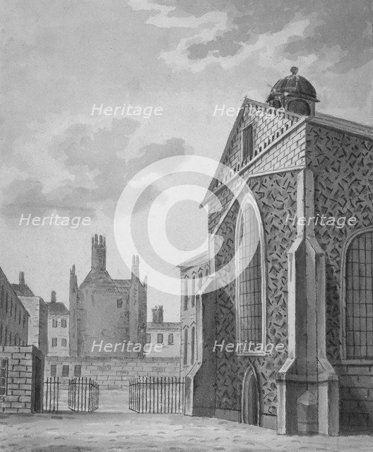 Rolls Chapel, Chancery Lane, City of London, 1800. Artist: Anon