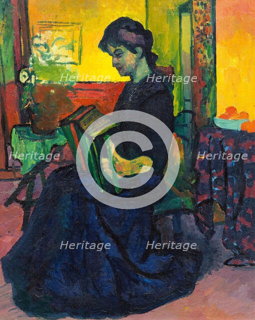 La suonatrice (Accordion Player), c1909. Creator: Giacometti; Giovanni (1868-1933).