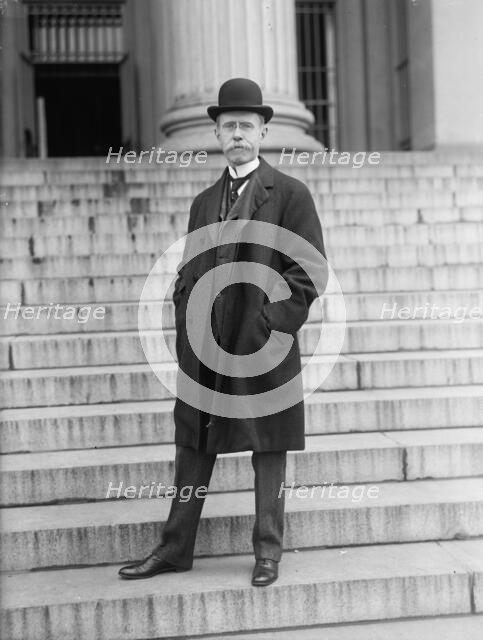 George Washington Norris at Treasury, 1917. Creator: Harris & Ewing.