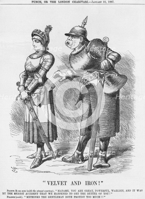 Velvet and Iron!, 1887. Artist: Joseph Swain