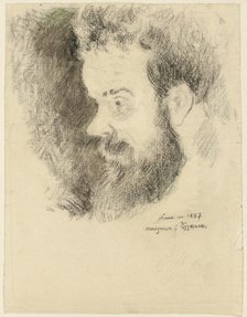 Portrait of Maximillian Luce in 1887. Creator: George Manzana-Pissarro.