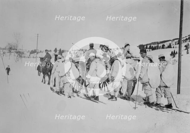 Recruits of 1st Snowshoe Battalion, Munich, between c1915 and c1920. Creator: Bain News Service.