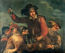 A quack selling medicines. Creator: Unknown.