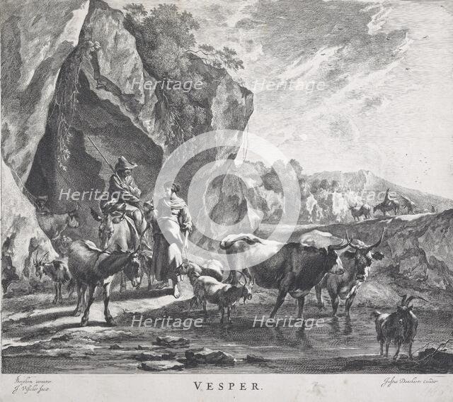 Times of Day/ Vesper, 1660. Creator: Jan de Visscher.