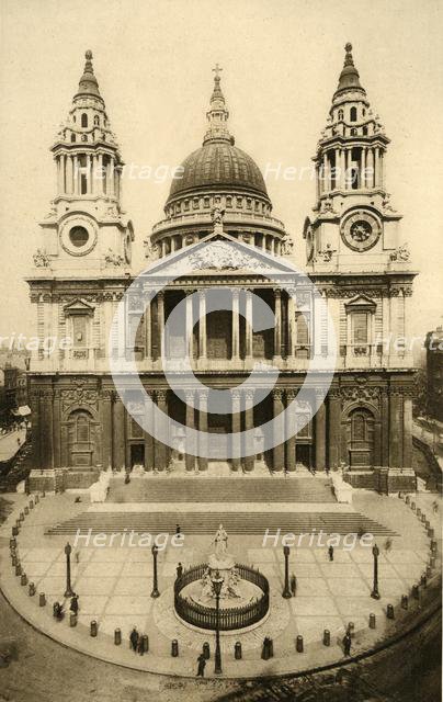 St. Paul's Cathedral, London, c1924. Creator: Unknown.