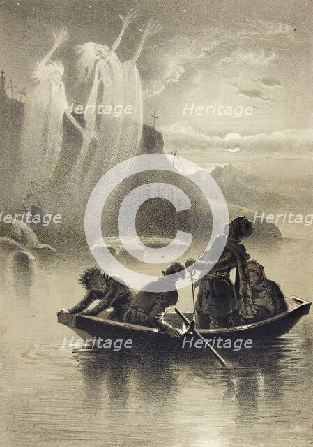 Illustration for the story "A Terrible Vengeance" from the collection "Evenings on a Farm..., 1874. Creator: Makovsky, Vladimir Yegorovich (1846-1920).