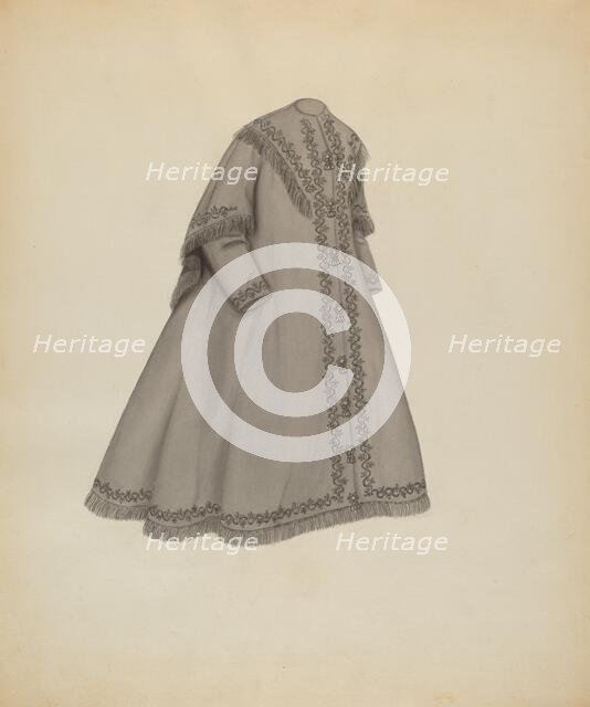 Coat, c. 1937. Creator: Mina Greene.