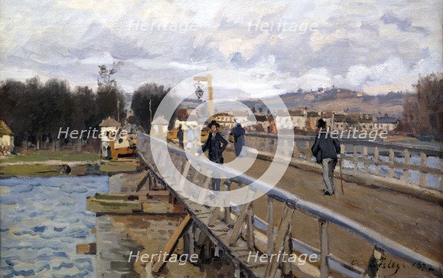 'Foot Bridge at Argenteuil', 1872. Artist: Alfred Sisley