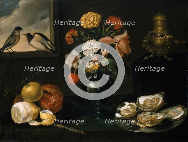 Still Life with the Four Elements, about 1640. Creator: Jacques Linard.