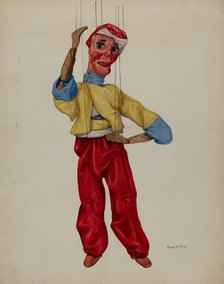 Sinbad Marionette, c. 1938. Creator: George File.