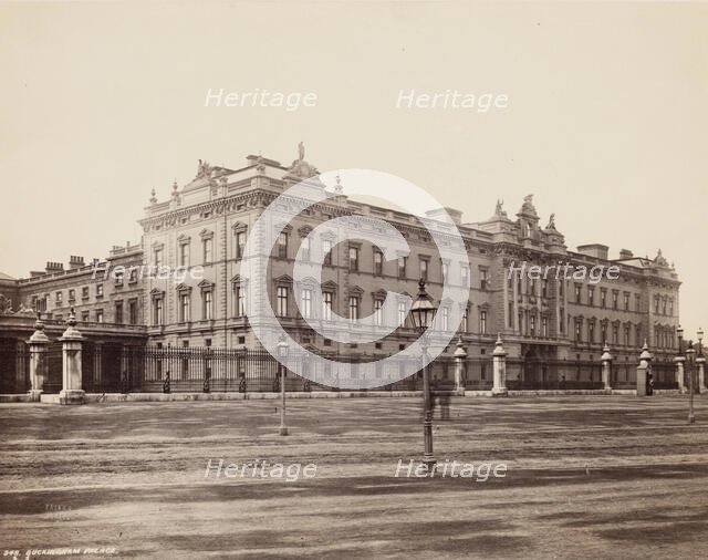 Buckingham Palace, between 1870 and 1880. Creator: Francis Bedford.