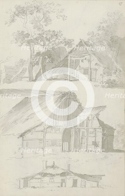 Farm buildings, c.1780-c.1800.  Creator: Bernhard Heinrich Thier.