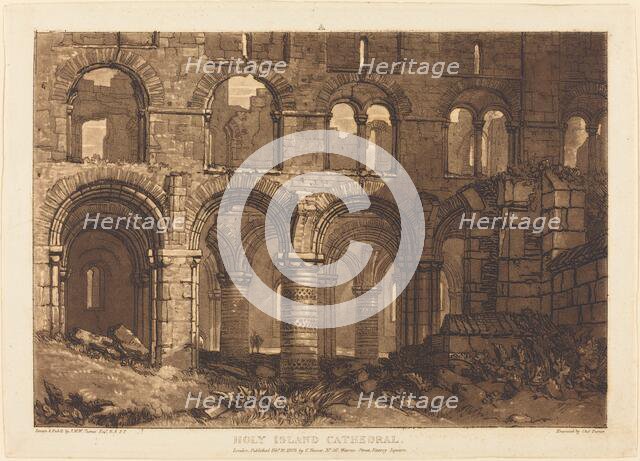Holy Island Cathedral, published 1808. Creator: JMW Turner.