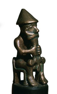 Bronze statuette of Thor, 11th century. Artist: Unknown
